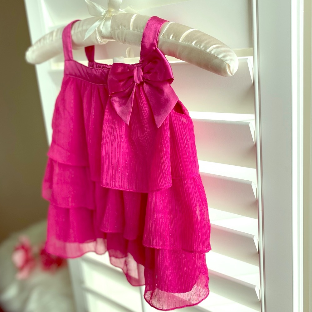 H&M Ruffled Bow Top (3-4Y)